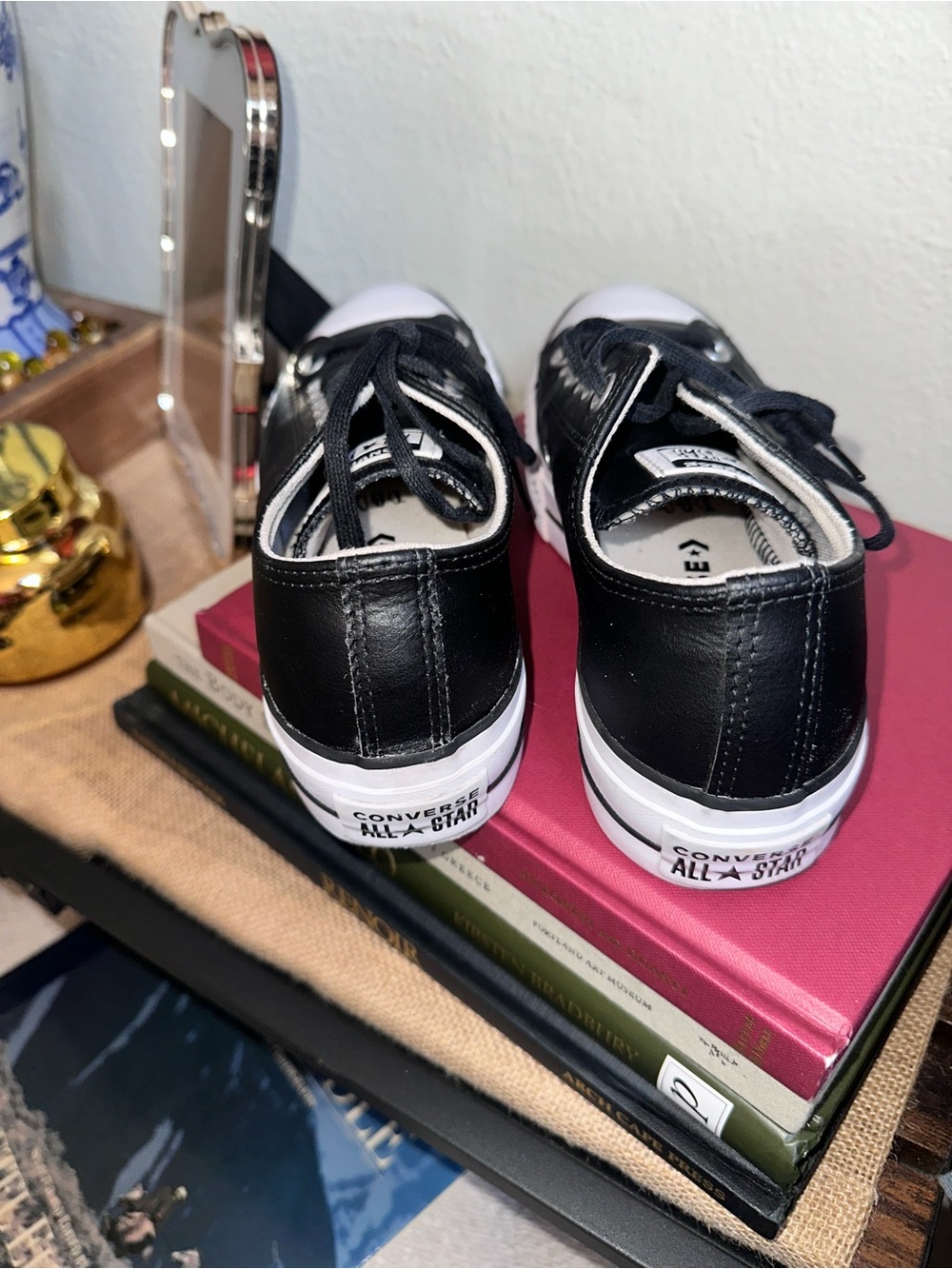 Converse Chuck Taylor All Star Lift Platform Black Leather - Picture 4 of 6